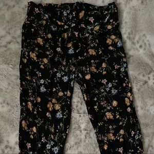 Long pants, slightly flared, high waisted